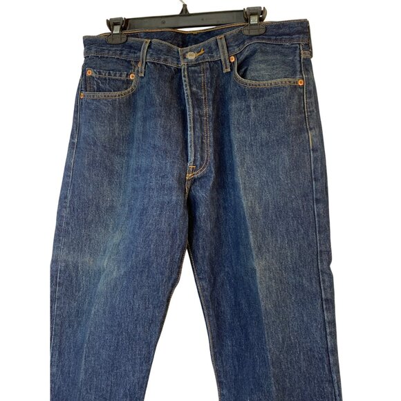 Levis Mens 501 Original Fit Button-Fly Jeans 36 x 27 100% Cotton Denim 10024 - Picture 7 of 7